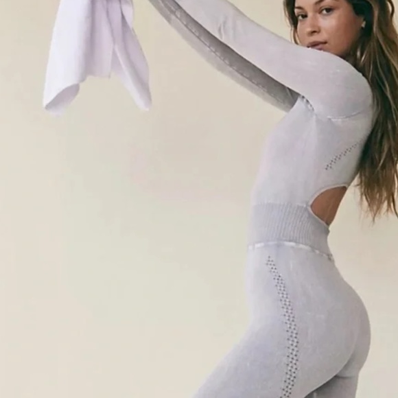 Free People Good Karma Onesie in Iced Gray sz xs/sm NWOT - Picture 4 of 8